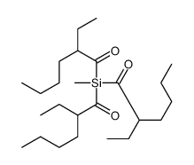 1-[bis(2-ethylhexanoyl)-methylsilyl]-2-ethylhexan-1-one Structure