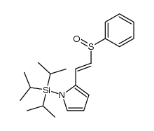 1-triisopropylsilyl-trans-2-(2-phenylsulfinylvinyl)pyrolle结构式