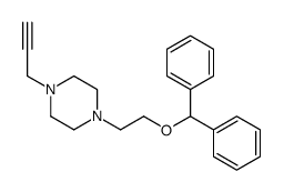 1-(2-benzhydryloxyethyl)-4-prop-2-ynylpiperazine Structure