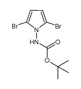 N-(2,5-dibromo-1H-pyrrol-1-yl)-carbamic acid tert-butyl ester结构式