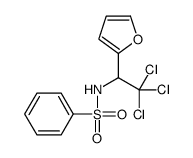 N-[2,2,2-trichloro-1-(furan-2-yl)ethyl]benzenesulfonamide结构式