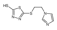 5-(2-imidazol-1-ylethylsulfanyl)-3H-1,3,4-thiadiazole-2-thione结构式