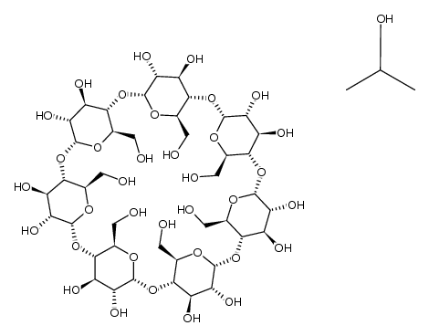 β-cyclodextrin * 2-propanol结构式