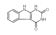 1H-嘧啶并[4,5-b]吲哚-2,4(3H,9H)-二酮结构式