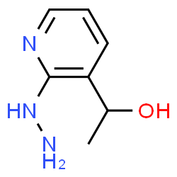 2(1H)-Pyridinone, 3-(1-hydroxyethyl)-, hydrazone (9CI)结构式