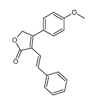 4-(4-Methoxy-phenyl)-3-((E)-styryl)-5H-furan-2-one结构式