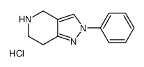 2-PHENYL-4,5,6,7-TETRAHYDRO-2H-PYRAZOLO[4,3-C]PYRIDINE HYDROCHLORIDE structure