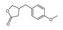 4-[(4-methoxyphenyl)methyl]oxolan-2-one Structure
