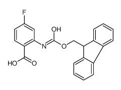 FMOC-2-AMINO-4-FLUOROBENZOIC ACID结构式