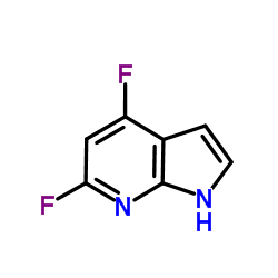 4,6-Difluoro-1H-pyrrolo[2,3-b]pyridine结构式