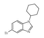 5-溴-1-环己基-1H-苯并咪唑结构式