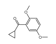 2,5-dimethoxyphenyl cyclopropyl ketone Structure