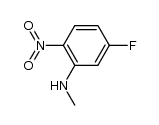 5-氟-N-甲基-2-硝基苯胺结构式