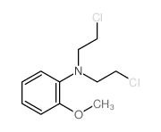 Benzenamine,N,N-bis(2-chloroethyl)-2-methoxy- structure