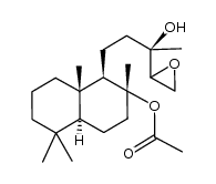 8-(acetyloxy)-14,15-epoxylabdan-13-ol Structure