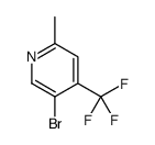 5-Bromo-2-methyl-4-(trifluoromethyl)pyridine Structure