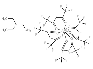 N,N-diethylethanamine; 1,1,1,5,5,5-hexafluoropentane-2,4-dione; samarium(+3) cation Structure