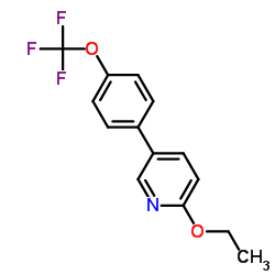 2-Ethoxy-5-(4-(trifluoromethoxy)phenyl)pyridine结构式