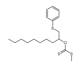 S-methyl O-(1-(phenylthio)decan-2-yl) carbonodithioate Structure