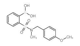 (2-(N-(4-Methoxybenzyl)-N-methylsulfamoyl)phenyl)boronic acid Structure