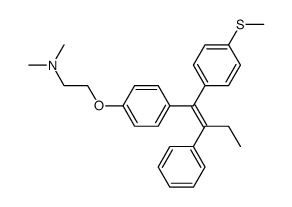 trans-4-(Methylthio)tamoxifen Structure