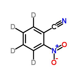 2-Nitrobenzonitrile-d4结构式