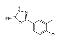 5-(4-methoxy-3,5-dimethylphenyl)-1,3,4-oxadiazol-2-amine Structure