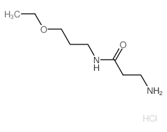 3-Amino-N-(3-ethoxypropyl)propanamide hydrochloride Structure