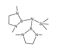 bis(1,3-dimethyl-1,3,2-diazaborolidinyl)(trimethylsilyl)amine Structure