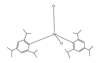 dichloro[bis(2,4,6-triisopropylphenyl)]germane Structure