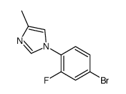 1-(4-bromo-2-fluorophenyl)-4-Methyl-1H-imidazole结构式
