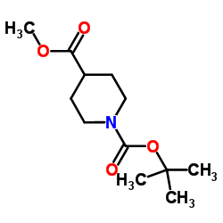 N-BOC-4-哌啶甲酸甲酯结构式