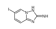 6-iodo-[1,2,4]triazolo[1,5-a]pyridin-2-amine结构式