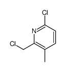 6-chloro-2-(chloromethyl)-3-methylpyridine Structure