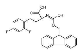 (2R)-4-(2,4-difluorophenyl)-2-(9H-fluoren-9-ylmethoxycarbonylamino)butanoic acid Structure