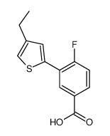 3-(4-ethylthiophen-2-yl)-4-fluorobenzoic acid结构式
