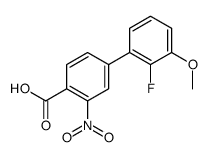 4-(2-fluoro-3-methoxyphenyl)-2-nitrobenzoic acid结构式