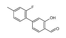 4-(2-fluoro-4-methylphenyl)-2-hydroxybenzaldehyde结构式
