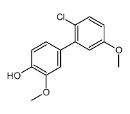 4-(2-chloro-5-methoxyphenyl)-2-methoxyphenol结构式