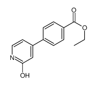 ethyl 4-(2-oxo-1H-pyridin-4-yl)benzoate结构式