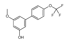 3-methoxy-5-[4-(trifluoromethoxy)phenyl]phenol结构式