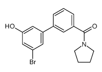 [3-(3-bromo-5-hydroxyphenyl)phenyl]-pyrrolidin-1-ylmethanone Structure