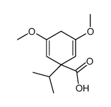 3,5-dimethoxy-1-propan-2-ylcyclohexa-2,5-diene-1-carboxylic acid结构式