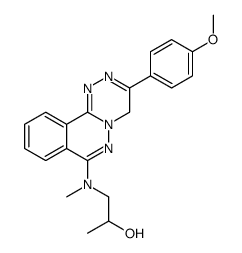 1-[[3-(4-methoxyphenyl)-4H-[1,2,4]triazino[3,4-a]phthalazin-7-yl]-methylamino]propan-2-ol Structure