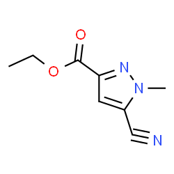 5-CYANO-1-METHYL-1H-PYRAZOLE-3-CARBOXYLICACIDETHYLESTER structure