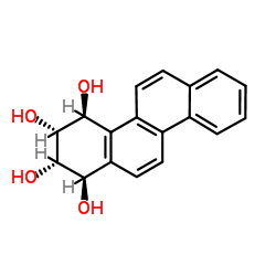 (1R,2S,3R,4S)-1,2,3,4-Tetrahydro-1,2,3,4-chrysenetetrol结构式