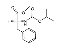 methyl (R)-N-(isopropoxycarbonyl)phenylalaninate结构式