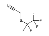 [(Pentafluoroethyl)sulfanyl]acetonitrile结构式