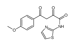 4-(4-methoxyphenyl)-2,4-dioxo-N-(1,3-thiazol-2-yl)butanamide Structure