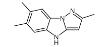 4H-Pyrazolo[1,5-a]benzimidazole,2,6,7-trimethyl-(9CI) structure